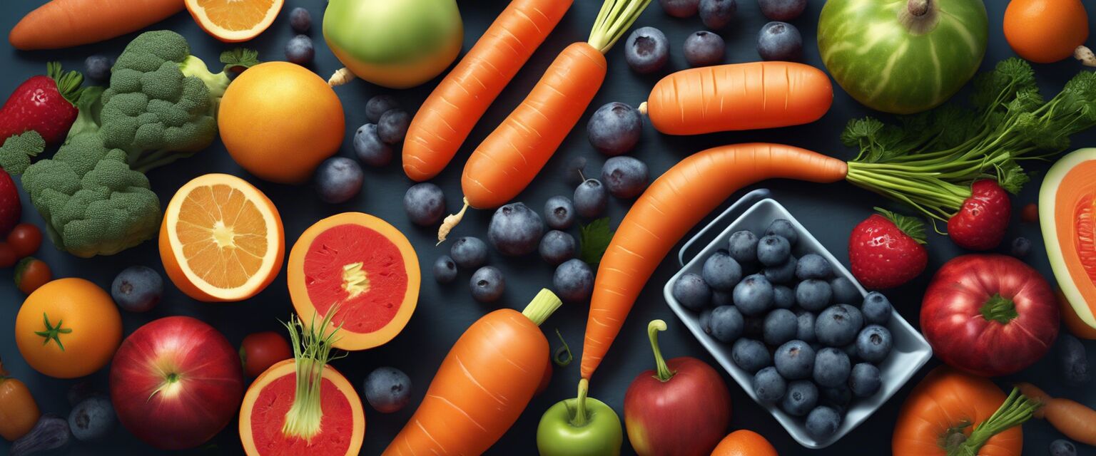Fruits and vegetables for dog's diet