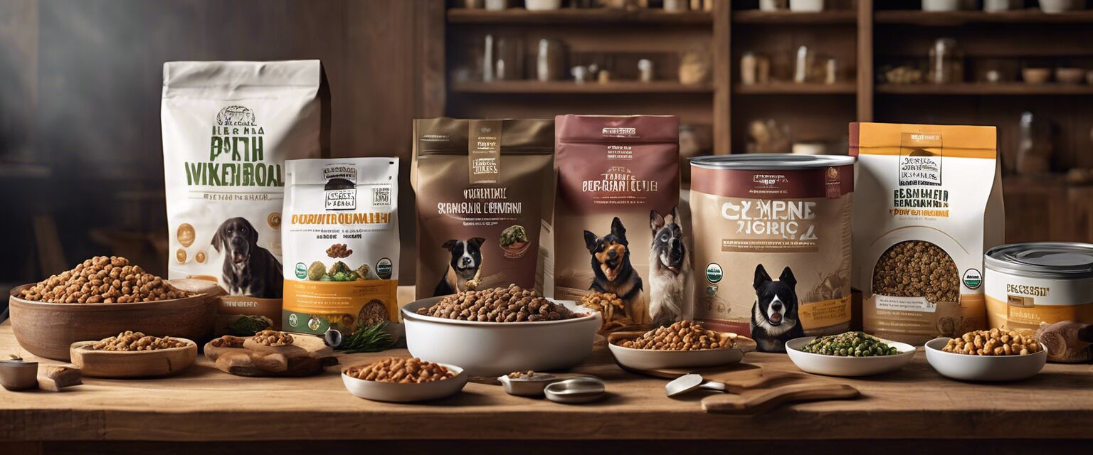 Organic dog food products