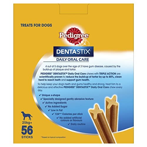 Pedigree Dentastix Daily Oral Care for dogs, 56 sticks, 25kg+.