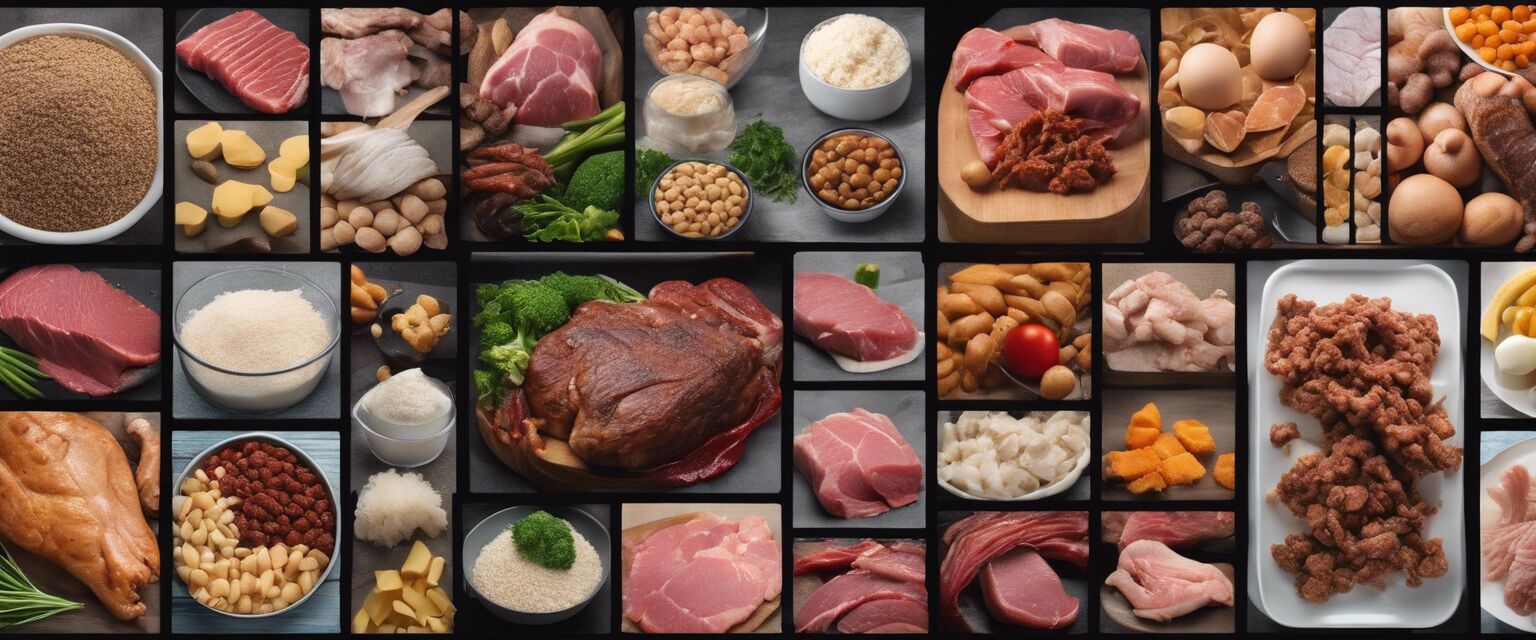 Protein sources for dog's organic food